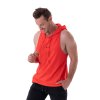 NEBBIA Pánské fitness tílko s kapucí 323, červené