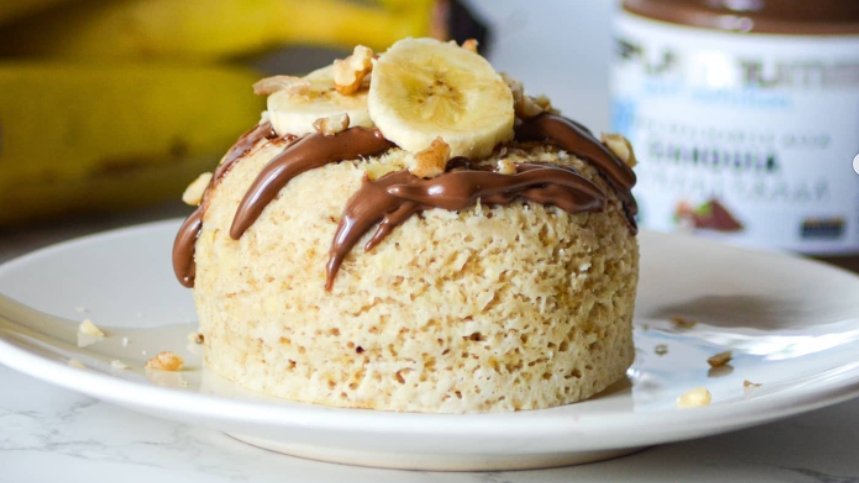 Rýchly a fit: 5 minútový koláčik z ovsených vločiek