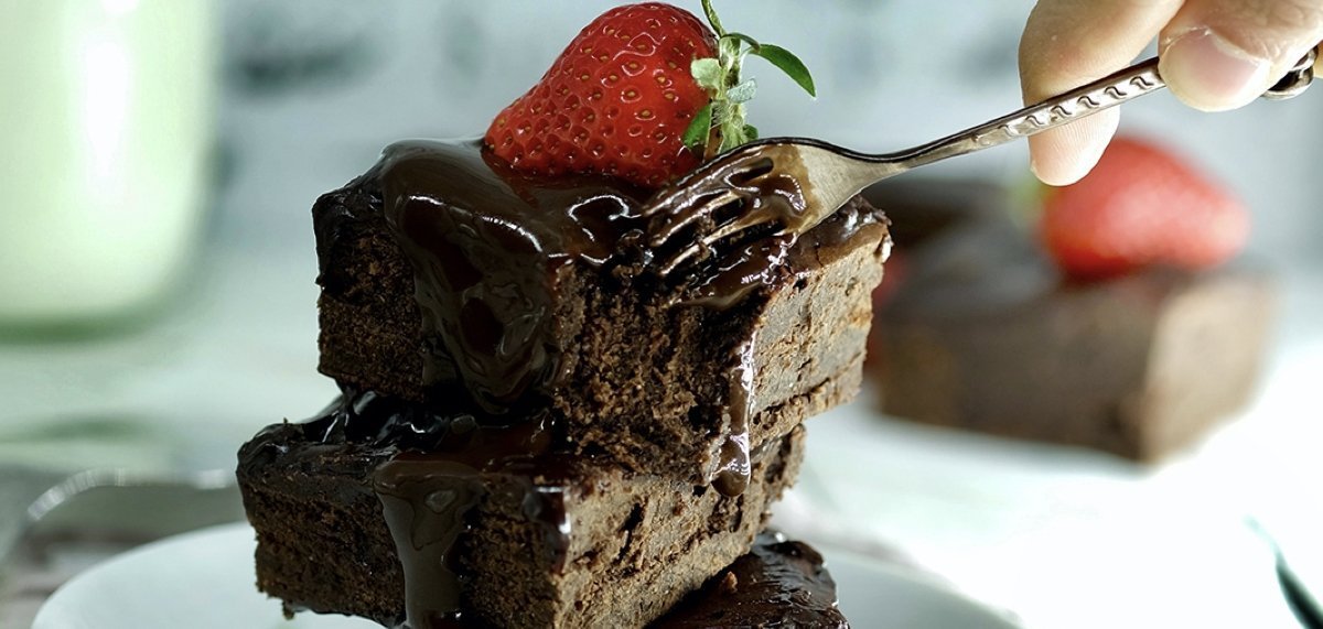 Rýchle proteínové brownies (len 4 ingrediencie)