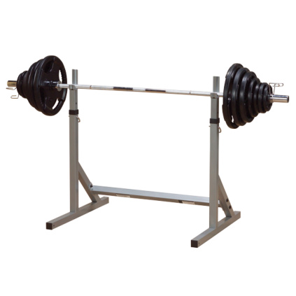 Body Solid PSS60X, stojan na drepy a tlaky s činkou