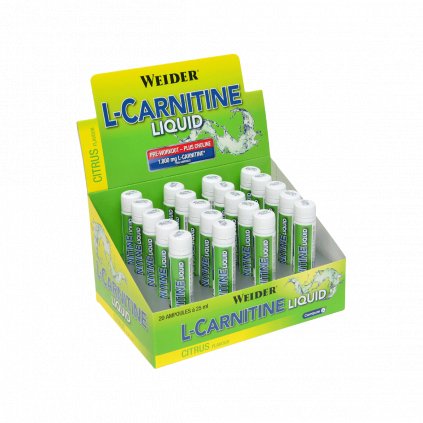 Weider L-Carnitine Liquid 1800 mg, Citrus, 25 ml x 20 ks