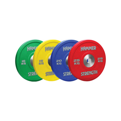 Hammer Strength Urethane Colored, sada olympijských kotúčov 150 kg