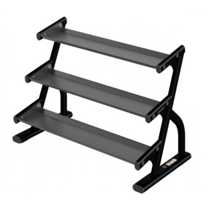 Life Fitness Axiom 3 Tier Accessory Rack, trojradový stojan na kettlebelly