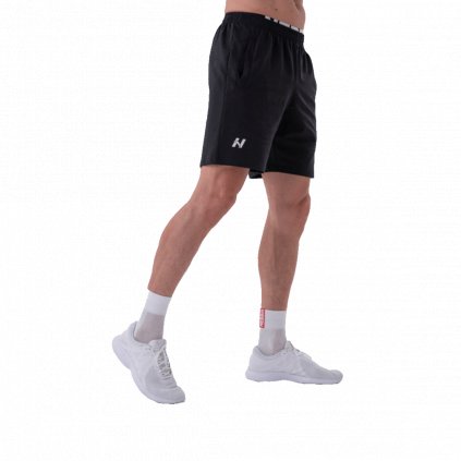 NEBBIA Pánske šortky Relaxed-fit s bočnými vreckami 319, black