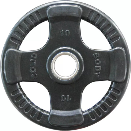29321 body solid rubber grip olympic plate 10kg pogumovany olympijsky kotuc