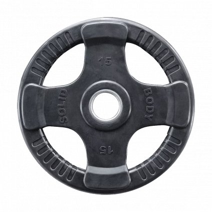 Body Solid Rubber Grip olympic plate 15 kg, pogumovaný olympijský kotúč