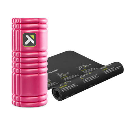 TriggerPoint Mobility Mat + The Grid 1.0 Pink masážny valec s podložkou