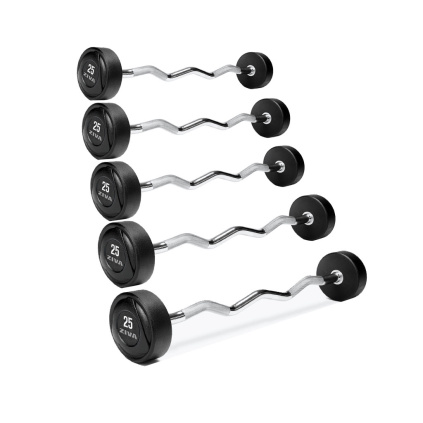 ZIVA Set pevných obojručných EZ činiek SL RPU (5 kusov) 10 20kg