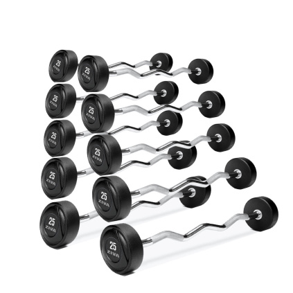 ZIVA Set pevných obojručných EZ činiek SL RPU (10 kusov) 10 20kg
