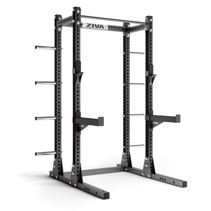 ZIVA Half Rack with Storage + J-Cup Pair + Safety Arm Pair silový stojan s doplnkami
