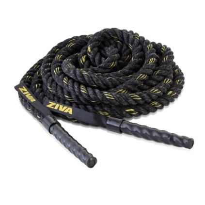 Tréningové lano ZIVA 10m hrubé 3,8cm na posilňovanie, core tréning a Crossfit.