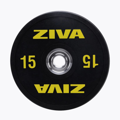 ZIVA SL Rubber Competition Black Bumper Disc 15kg olympijský kotúč