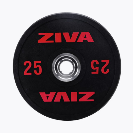 ZIVA SL Rubber Competition Black Bumper Disc 25kg olympijský kotúč