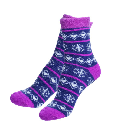 yaktrax aloe vera cabin socks purple pohodlne ponozky1
