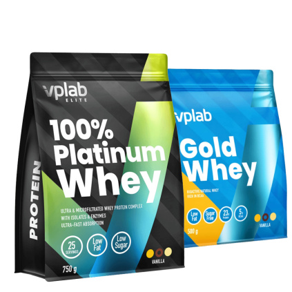 VPLab 100% Platinum Whey 750g + Gold Whey 500g