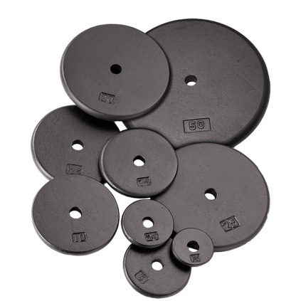 Body Solid Standard Rubber Plate standardny 25mm pogumovaný kotúč 001