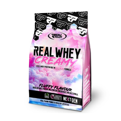 Real Pharm Whey Creamy 700g, srvátkový proteínový koncentrát
