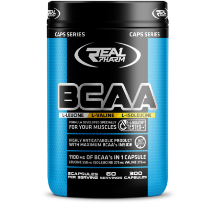 Real Pharm BCAA 1100mg 300 kapsúl