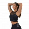 NEBBIA Dámska vystužená športová podprsenka FIT Activewear, 437, black