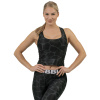 NEBBIA NATURE-INSPIRED crop top ,,Racer back,, 549, black