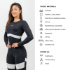 NEBBIA dámsky top s dlhým rukávom True Hero 242, black