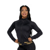 NEBBIA dámska mikina na zips Intense Warm-Up 833, black/gold