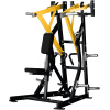 Revolučný stroj na cvičenie HAMMER STRENGTH Plate Loaded. Iso-laterálne spodné príťahy pre hrúbku spodného chrbta.