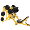 Revolučný stroj na cvičenie HAMMER STRENGTH Plate Loaded. Leg press navrhnutý tak, aby sa ľahko používal a mal plynulý lineárny pohyb. Využíva aj mechanizmus poistky, ktorý cvičencom pomáha pri používaní.