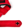 Harbinger Padded Leather Lifting Straps Red kožené trhačky3