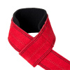 Harbinger Padded Leather Lifting Straps Red kožené trhačky2