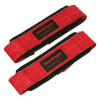 Harbinger Padded Leather Lifting Straps Red kožené trhačky6