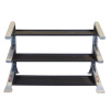 Body Solid Pro ClubLine SDKR KB Modular Storage Rack 3 radový stojan na činky a kettlebelly