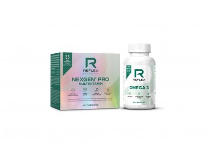Reflex Nexgen® PRO - 90 kapslí - Miltivitamín + omega 3 - Kvalitní multivitamín pro posílení imunity + omega 3 zdarma