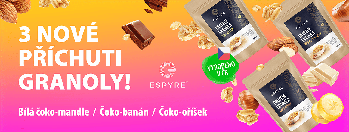 Nové příchuti proteinové granoly!