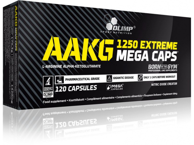 Olimp AAKG 1250 Extreme Mega Caps - EXPIRACE 3/2019 (Velikost 30 kapslí)