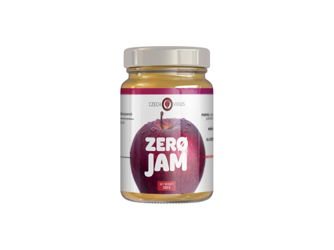 CZECH VIRUS Zero Jam 220g - EXPIRACE 1/2019 (Příchuť Jablko)