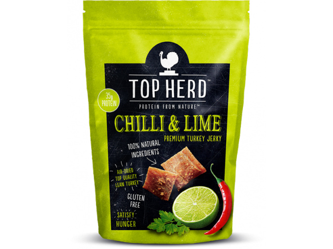 Top Herd Krůtí jerky - Chilli & Limetka (Velikost 35g)