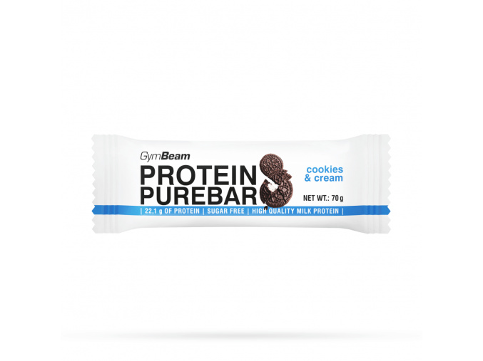 protein purebar cookies cream 70 g gymbeam (1)
