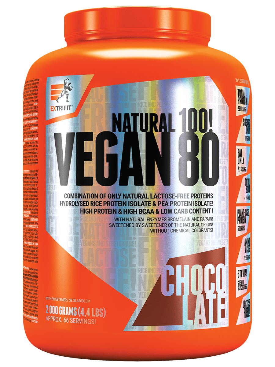 Extrifit Vegan 80 2kg Příchuť: Čokoláda