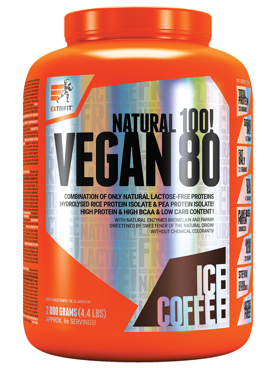 Extrifit Vegan 80 2kg Příchuť: Ledová káva