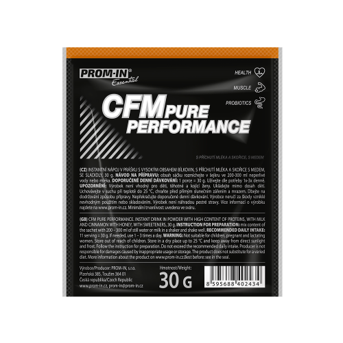 Prom-In CFM Pure Performance - vzorek 30g Příchuť: Mléko s medem a skořicí