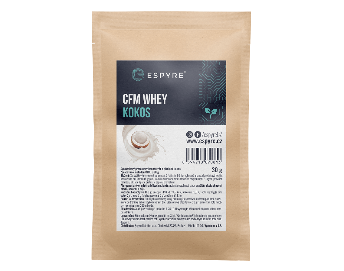 Espyre CFM Whey Protein 30 g vzorek Příchuť: Kokos