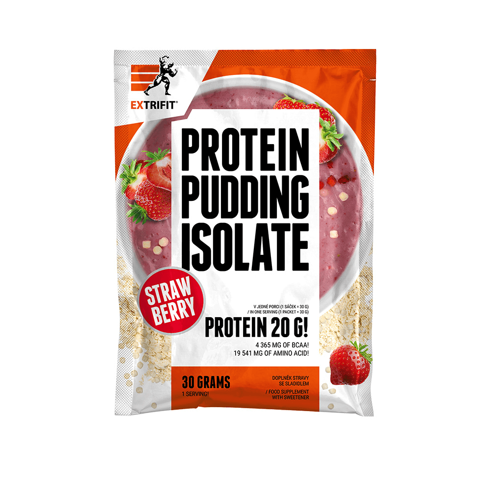 Extrifit Protein Pudding Isolate Příchuť: Jahoda, Velikost: 30 g