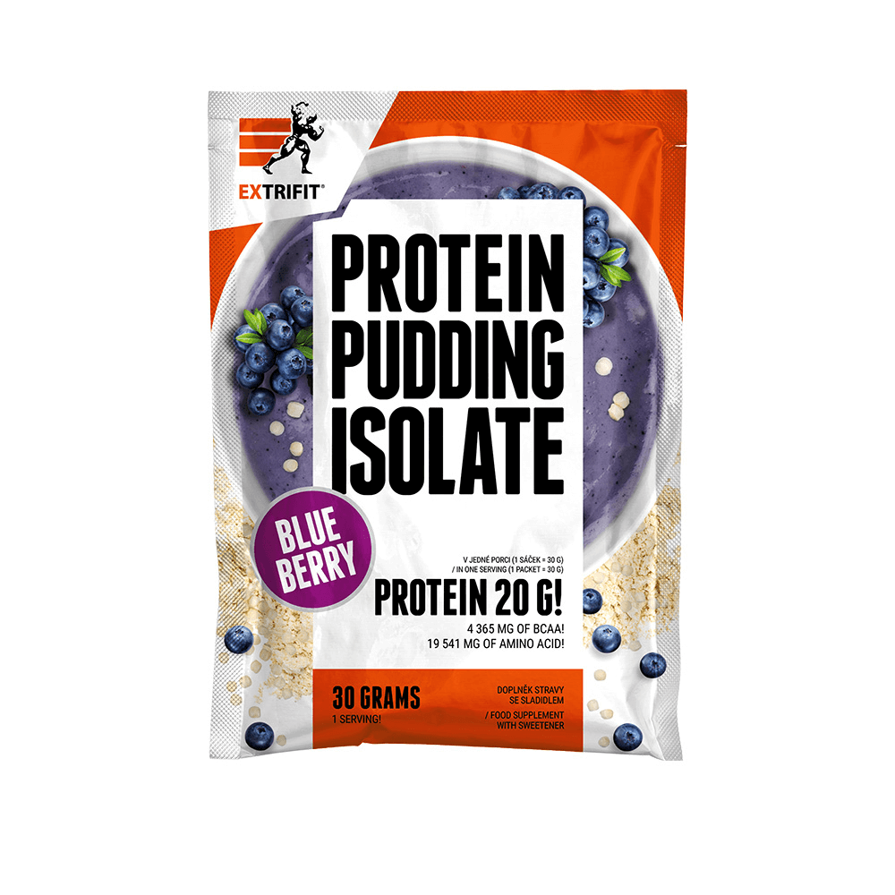 Extrifit Protein Pudding Isolate Příchuť: Borůvka, Velikost: 30 g