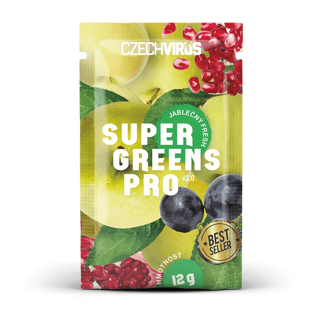 CZECH VIRUS Super Greens Pro V2.0 - vzorek 12g Příchuť: Jablečný fresh