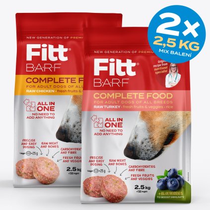 Fitt barf 2 bags turkey chicken