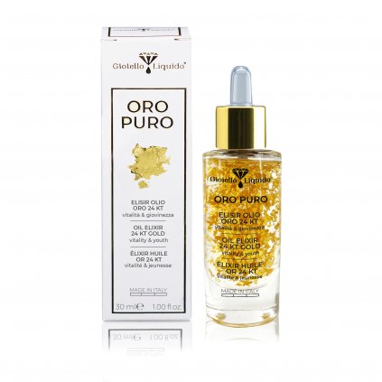 Zlatý olejový elixír  "ORO PURO " 30ml  Hydratace, lifting, oprava buněčných vazeb
