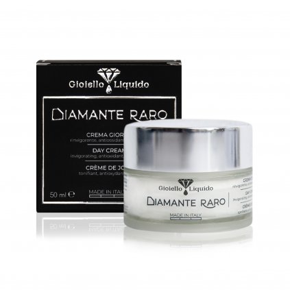 Denní krém "DIAMANTE RARO" 50 ml  S diamantovým práškem, zpevňující, antioxidační, vyhlazující