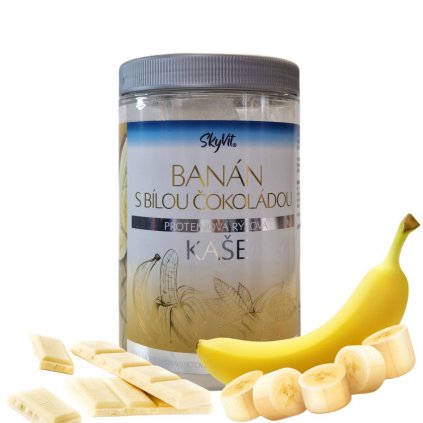 Proteinová rýžová kaše Skyvit 500 g - Banán s bílou čokoládou