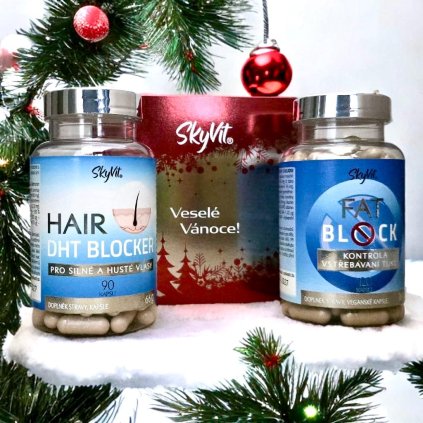 S.O.S. Vánoční dárkové balení EXTRA - podpora blokace tuků a blokace padaní vlasů